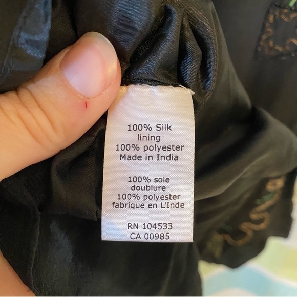 Nanette Lepore Silk Beaded Dress Damaged Sz 4 - Picture 9 of 12